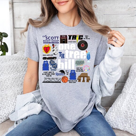 New One Tree Hill Graphic Tee Shirt OTH Gift for Fans Tree Hill Icons - Picture 1 of 9